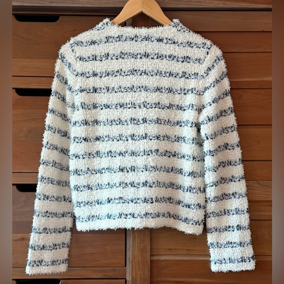 Ann Taylor Tweedy V Neck Sweater Jacket Size Small - Picture 3 of 7